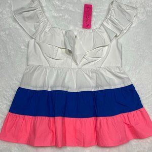 Lilly Pulitzer Emie Ruffle Shirt